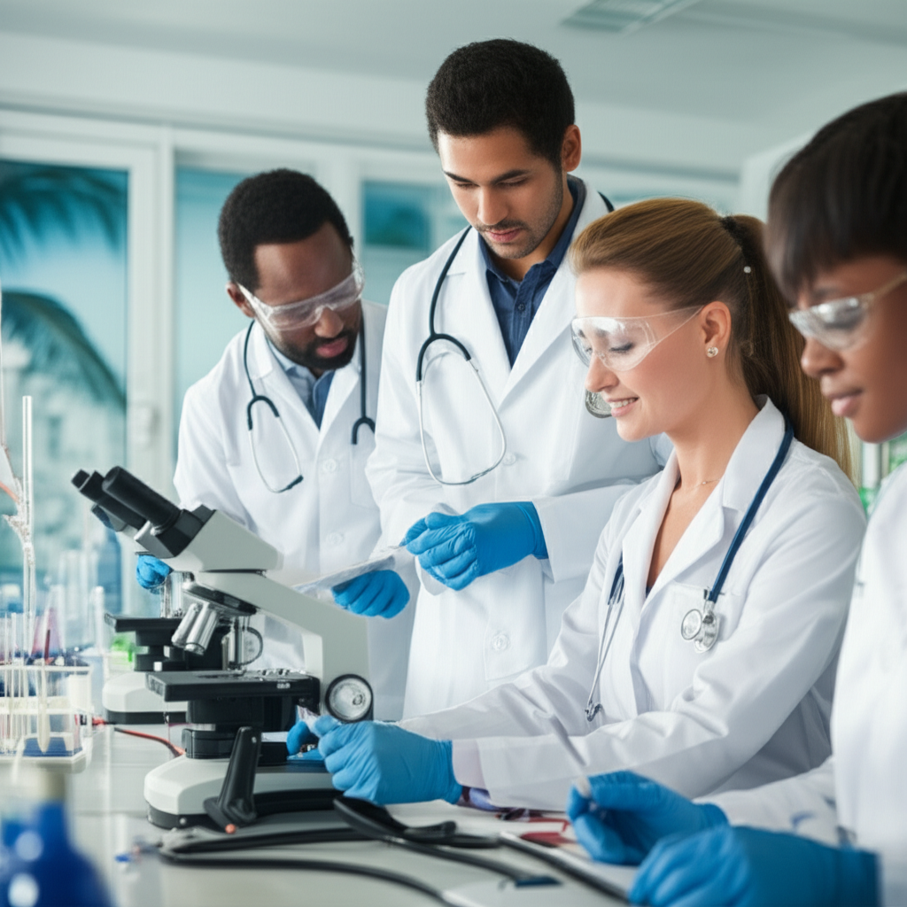 Generate a high-quality, relevant image prompt for an article about: Are Caribbean Medical Schools G