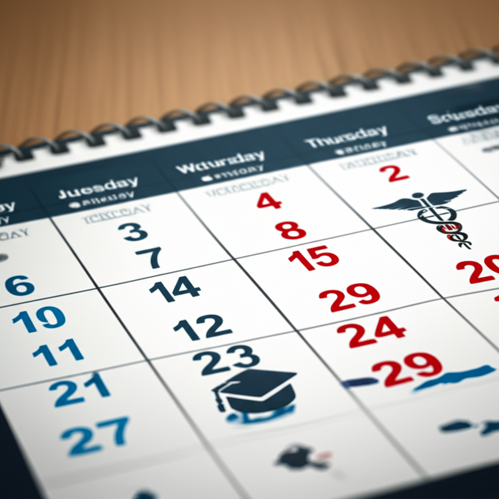 Generate a high-quality, relevant image prompt for an article about: When to Apply to Caribbean Medi