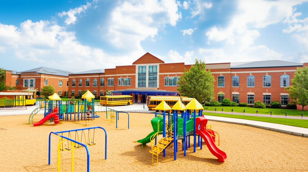 Generate a high-quality, relevant image prompt for an article about: What Is The Biggest Elementary