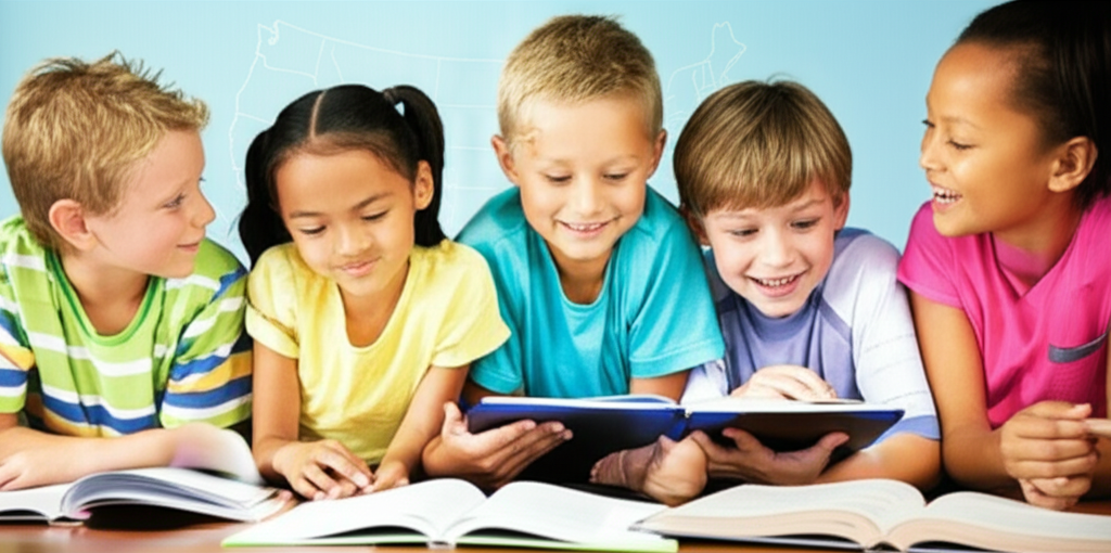 Generate a high-quality, relevant image prompt for an article about: Which State Has The Best Elemen