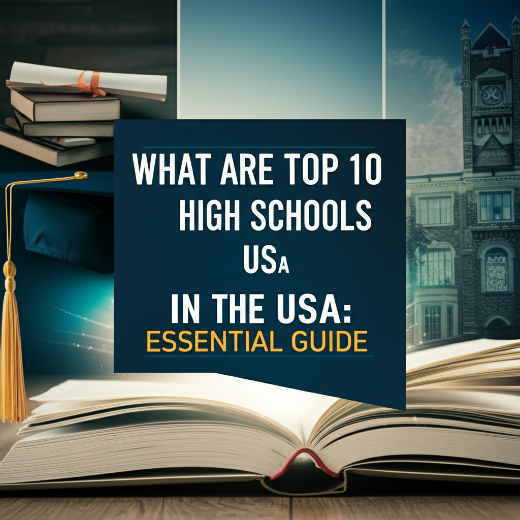 Generate a high-quality, relevant image prompt for an article about: What Are The Top 10 High School
