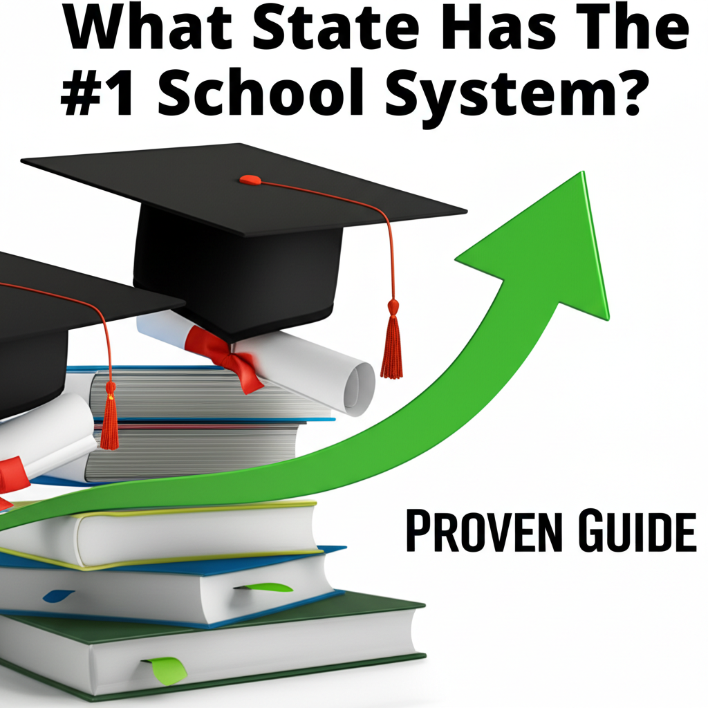 Generate a high-quality, relevant image prompt for an article about: What State Has The #1 School Sy
