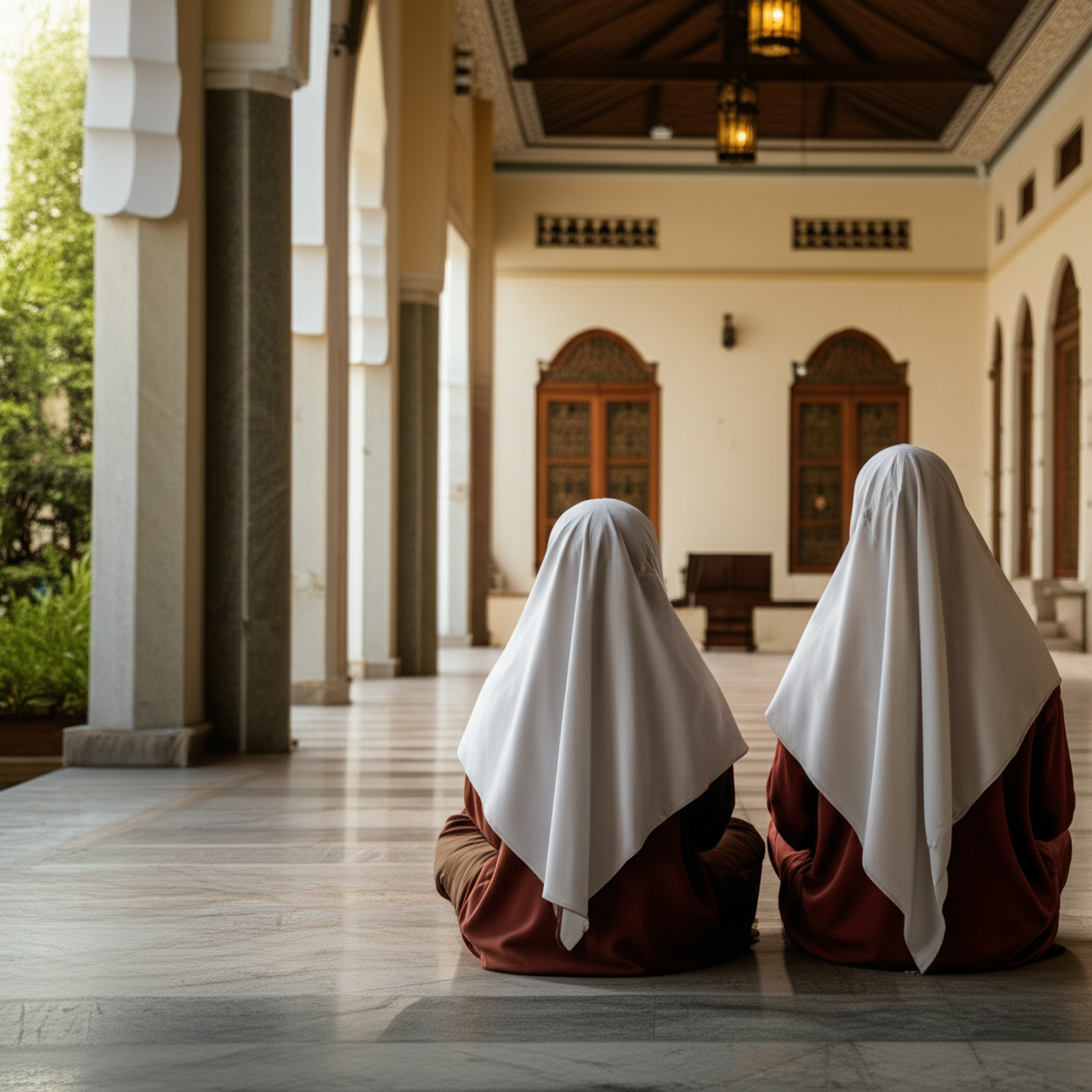 Generate a high-quality, relevant image prompt for an article about: What Is An Islamic Boarding Sch