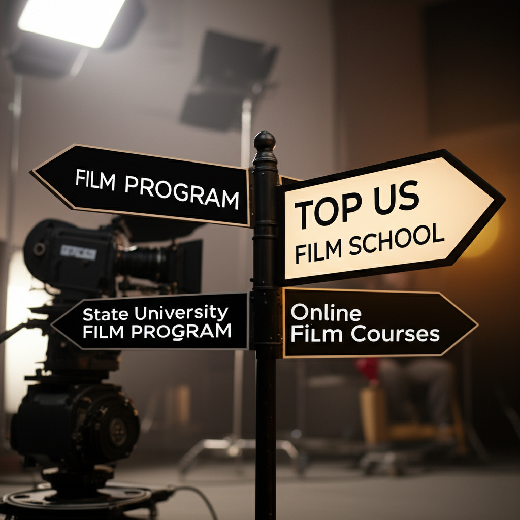 Generate a high-quality, relevant image prompt for an article about: Top US Film School: Best Choice