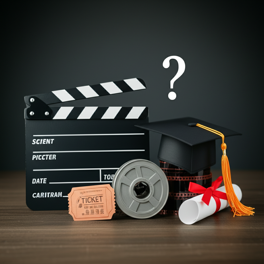 Generate a high-quality, relevant image prompt for an article about: Film Degree: Worth It? Get Your