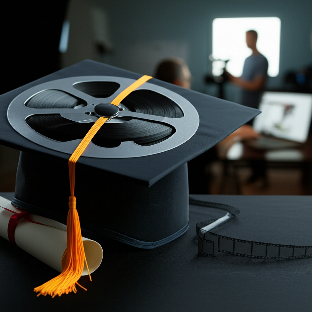 Generate a high-quality, relevant image prompt for an article about: Film Degree: Worth It? Get Your