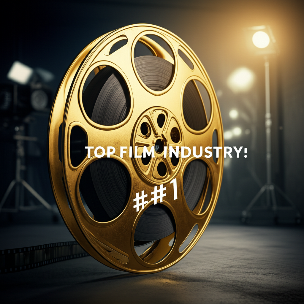 Generate a high-quality, relevant image prompt for an article about: Top Film Industry: Unveiling th