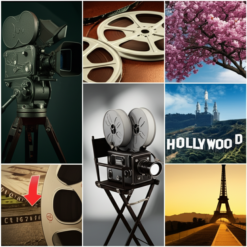 Generate a high-quality, relevant image prompt for an article about: Filmmaking: Best Countries Reve