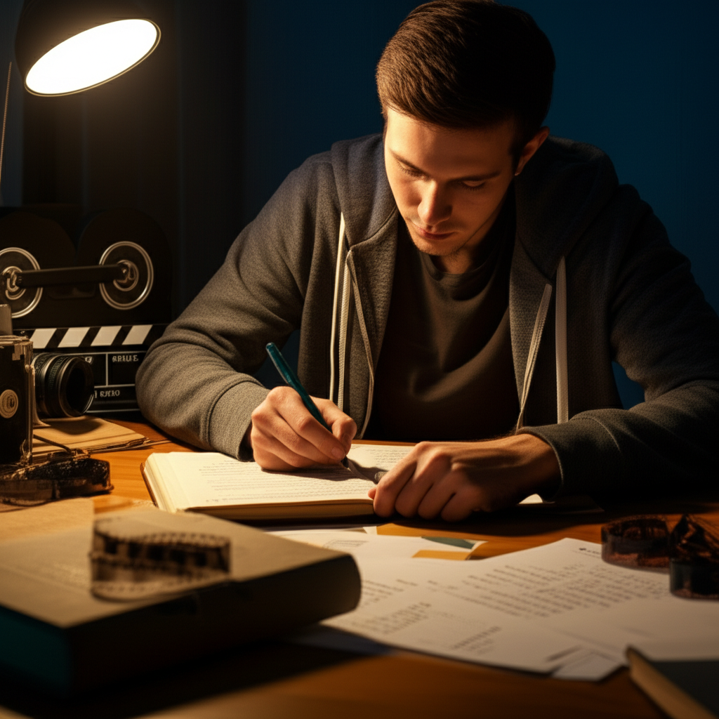 Generate a high-quality, relevant image prompt for an article about: Film School GPA: Must-Have Succ