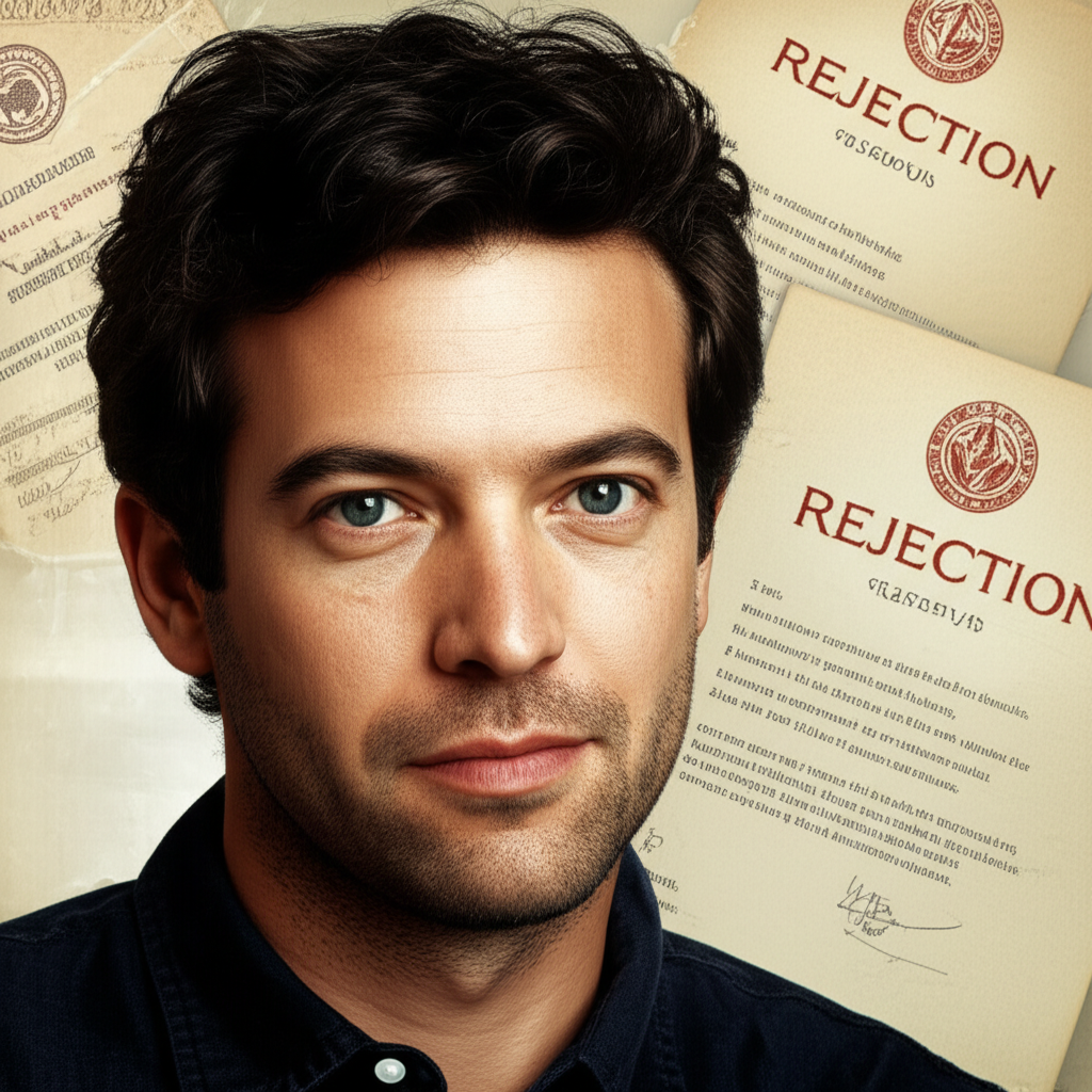 Generate a high-quality, relevant image prompt for an article about: Famous Person Rejected Film Sch