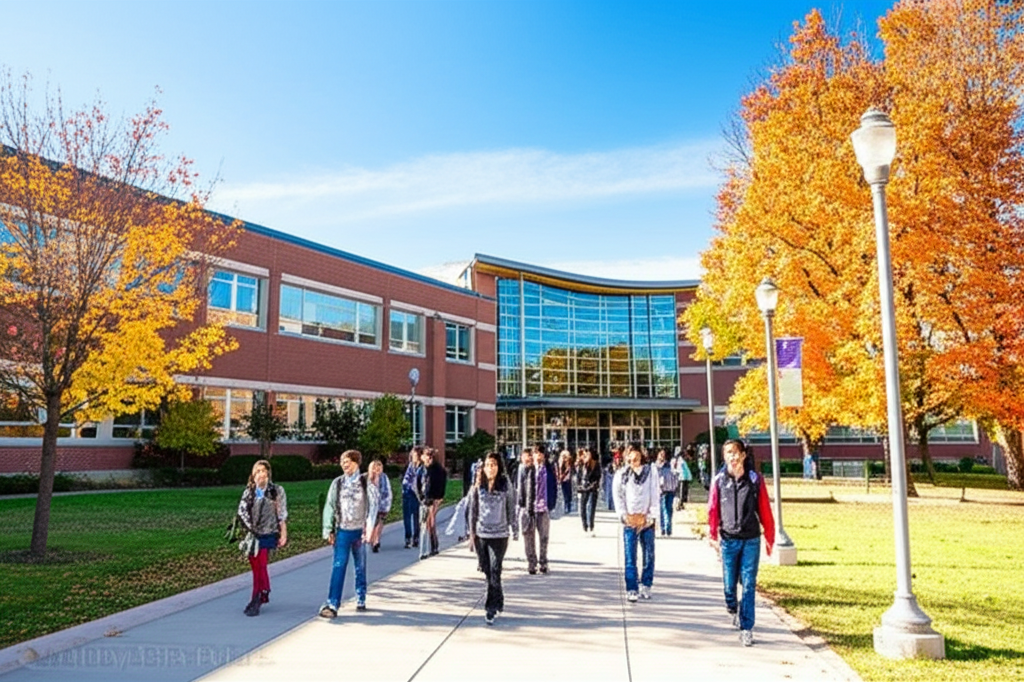 Generate a high-quality, relevant image prompt for an article about: Largest MN High Schools: Stunni