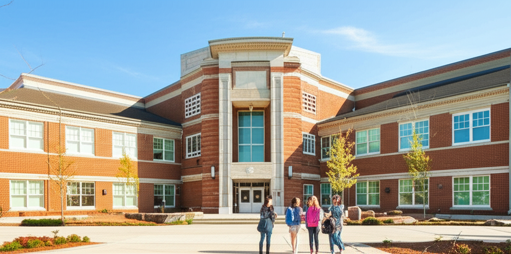 Generate a high-quality, relevant image prompt for an article about: Biggest SC High Schools: Stunni