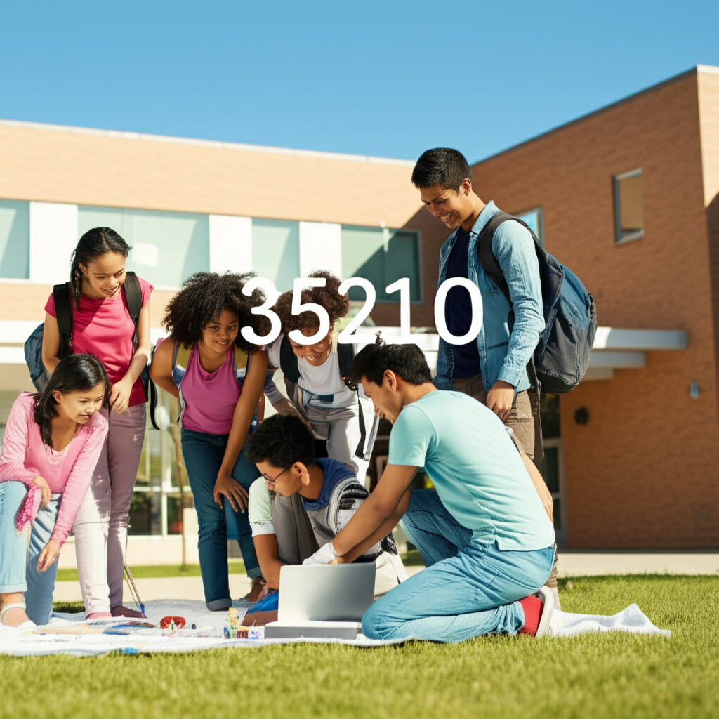 Generate a high-quality, relevant image prompt for an article about: 35210 School Ratings: Stunning,