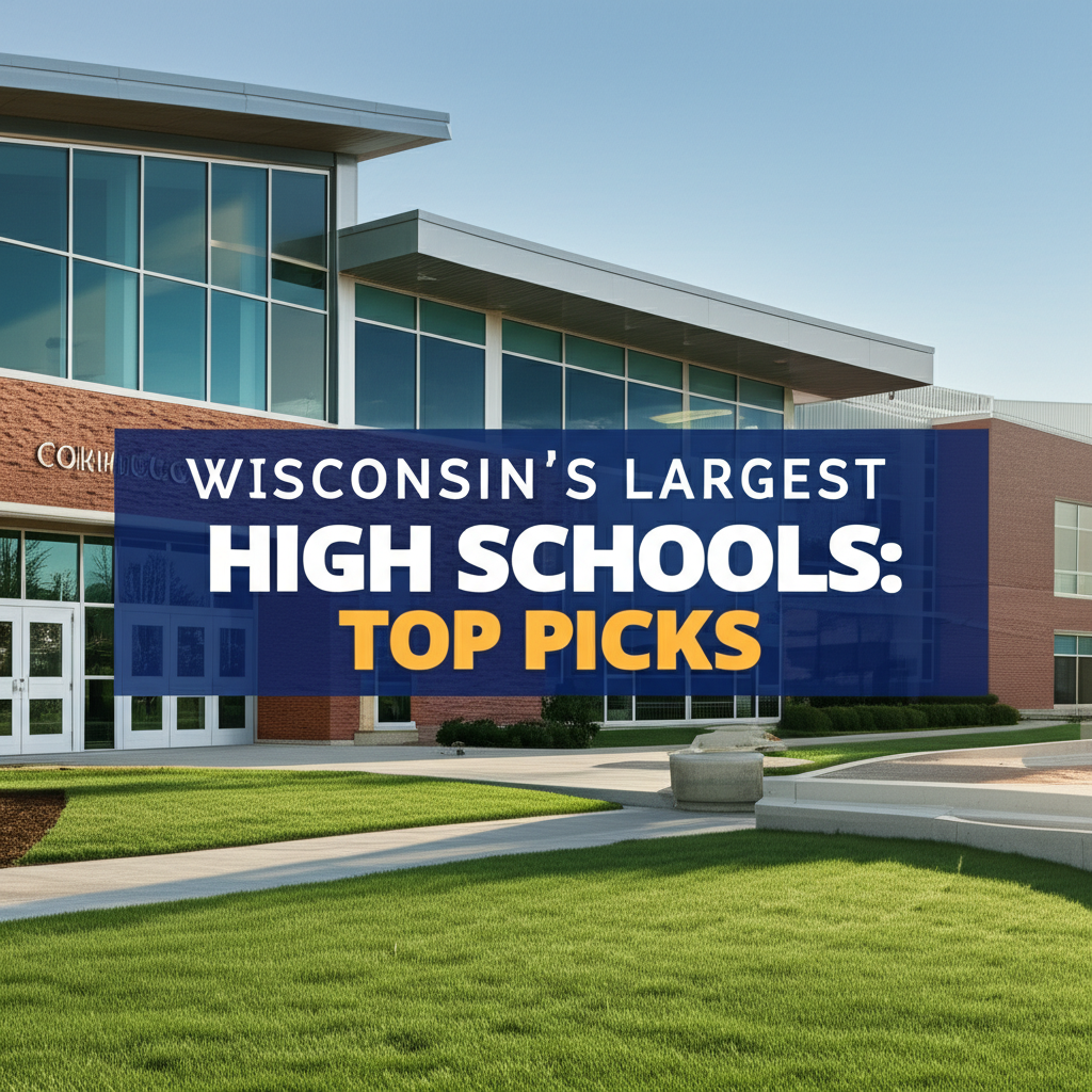 Generate a high-quality, relevant image prompt for an article about: Wisconsin’s Largest High School