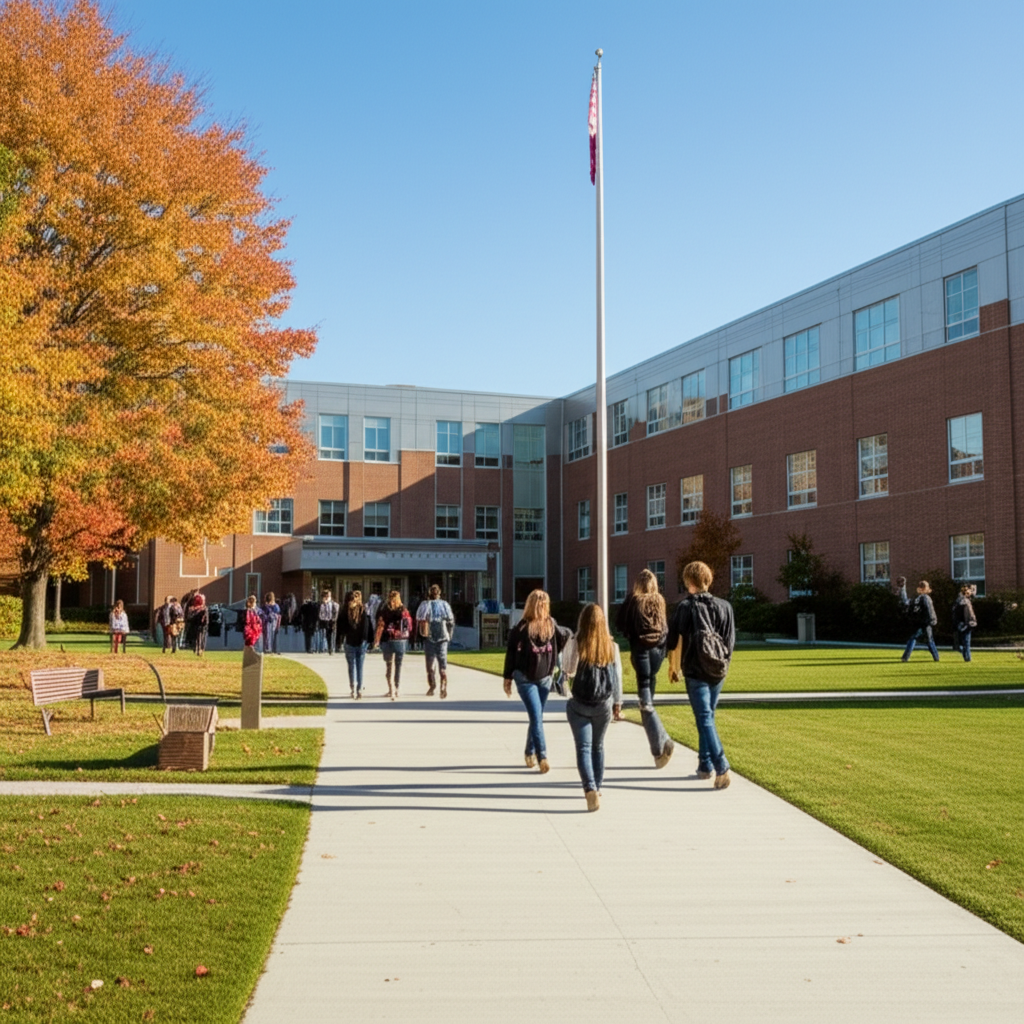 Generate a high-quality, relevant image prompt for an article about: Wisconsin’s Largest High School