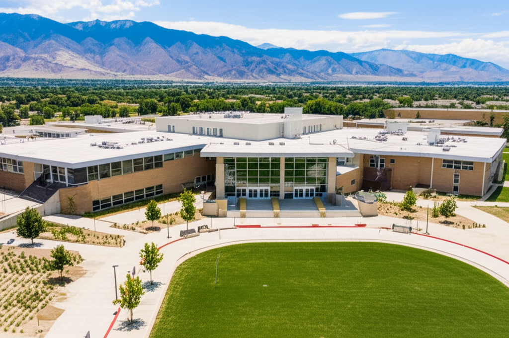 Generate a high-quality, relevant image prompt for an article about: Largest Utah High Schools: Stun