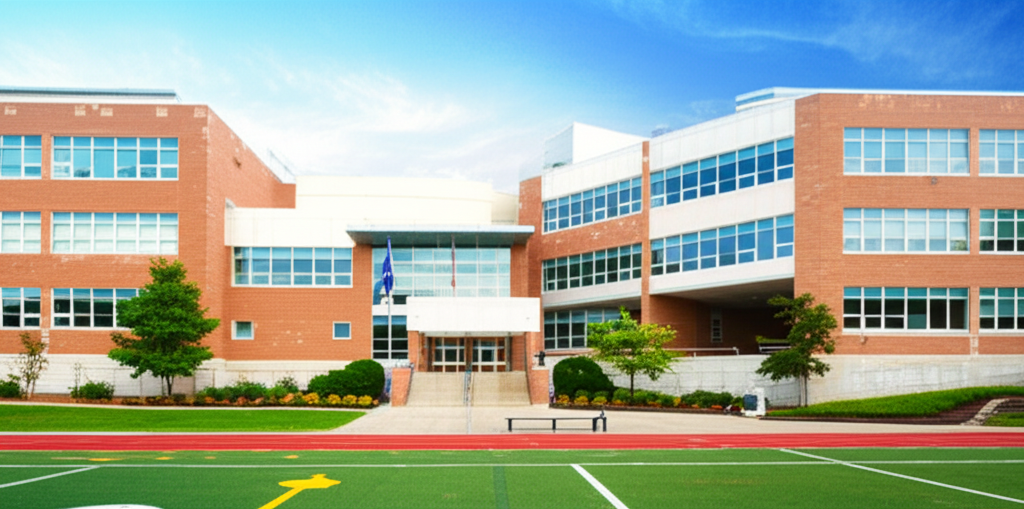 Generate a high-quality, relevant image prompt for an article about: Biggest PA High Schools: Stunni
