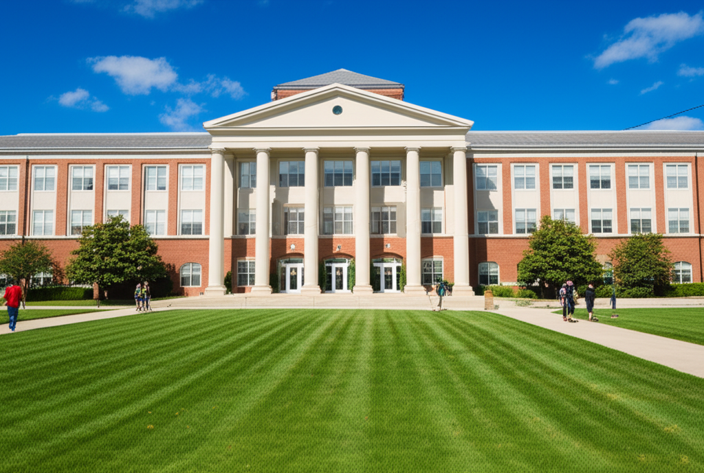 Generate a high-quality, relevant image prompt for an article about: Largest High School Indiana: St