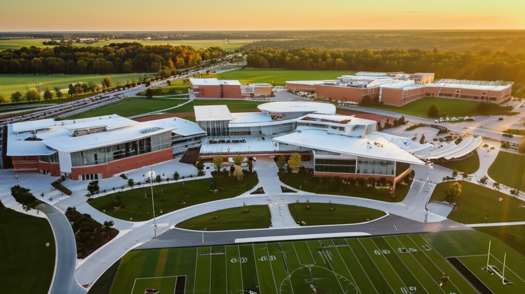 Generate a high-quality, relevant image prompt for an article about: Largest WI High School: Stunnin