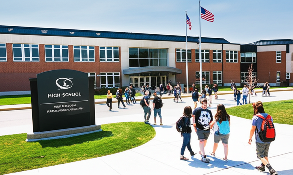 Generate a high-quality, relevant image prompt for an article about: Biggest Wisconsin High Schools: