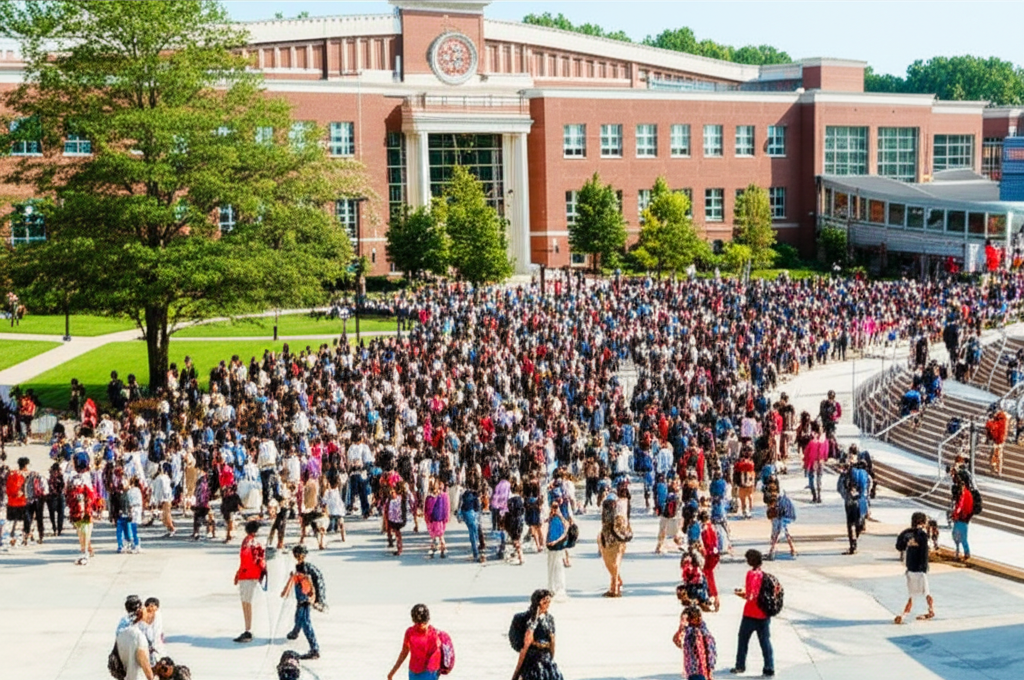 Generate a high-quality, relevant image prompt for an article about: Largest High School GA: Must-Ha