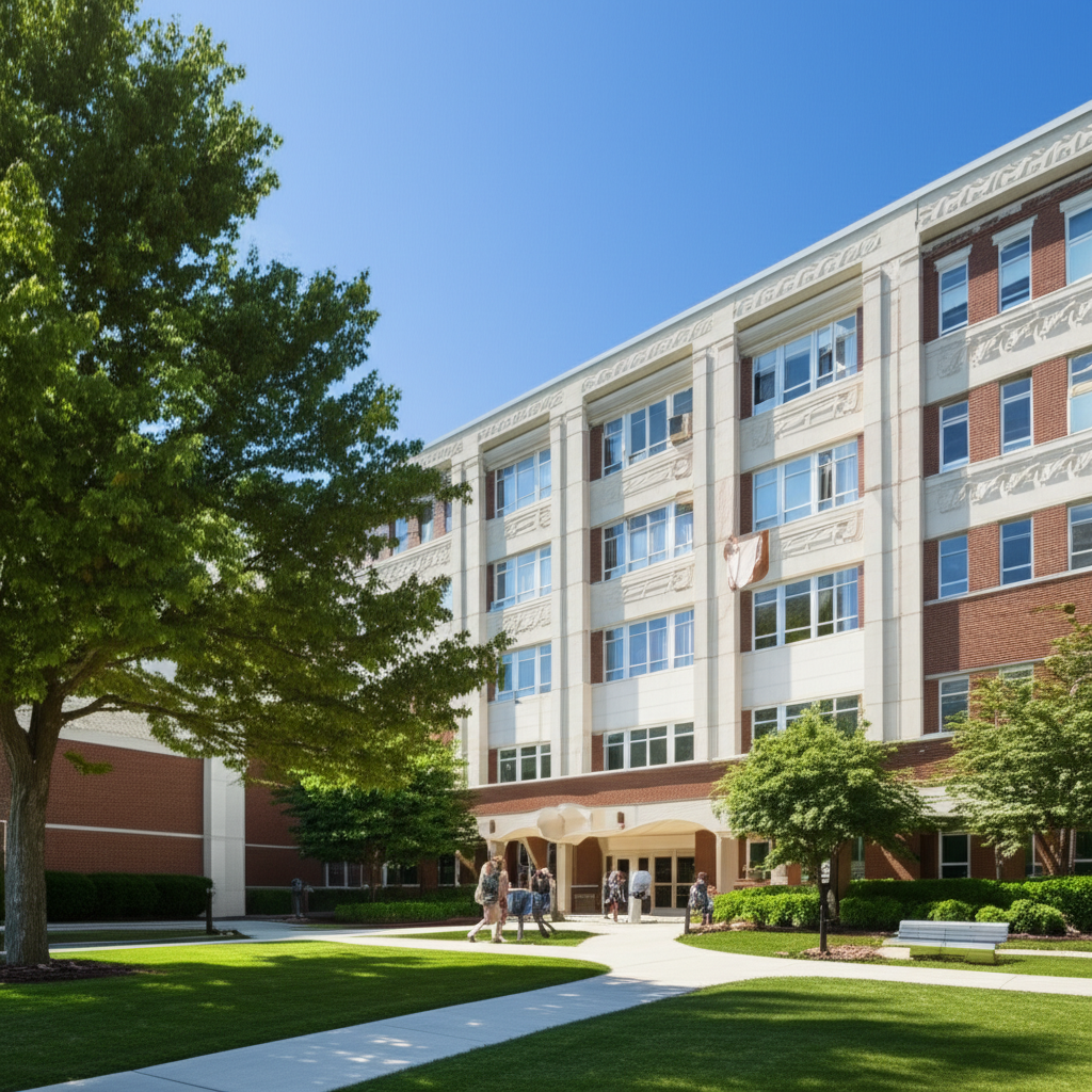 Generate a high-quality, relevant image prompt for an article about: Biggest NJ High Schools: Stunni