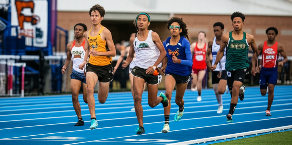 Generate a high-quality, relevant image prompt for an article about: Fishers High Race: Stunning Pop