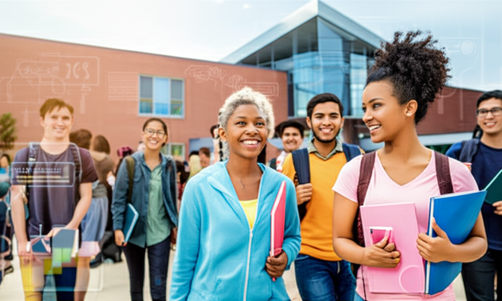 Generate a high-quality, relevant image prompt for an article about: Aurora IL High Schools: Stunnin