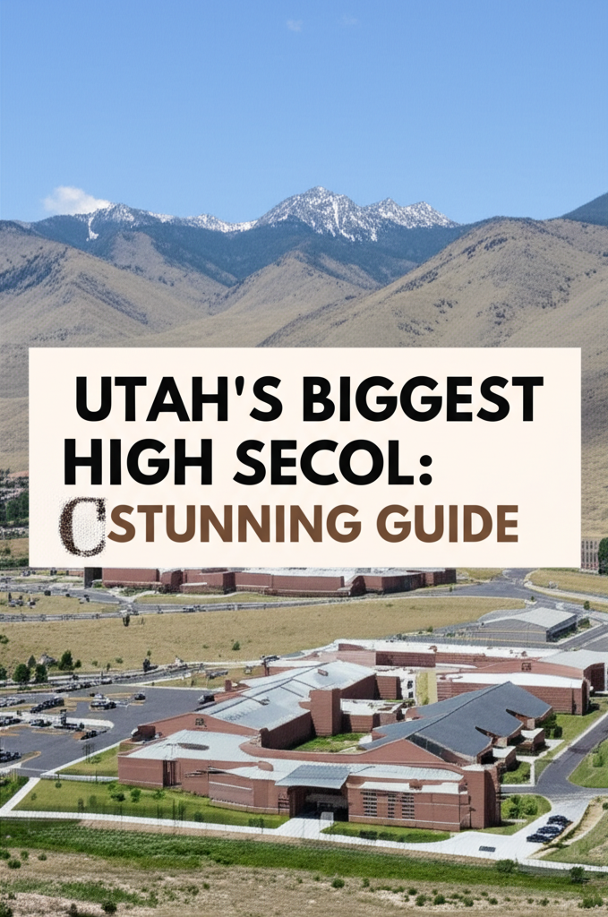 Generate a high-quality, relevant image prompt for an article about: Utah’s Biggest High School: Stu