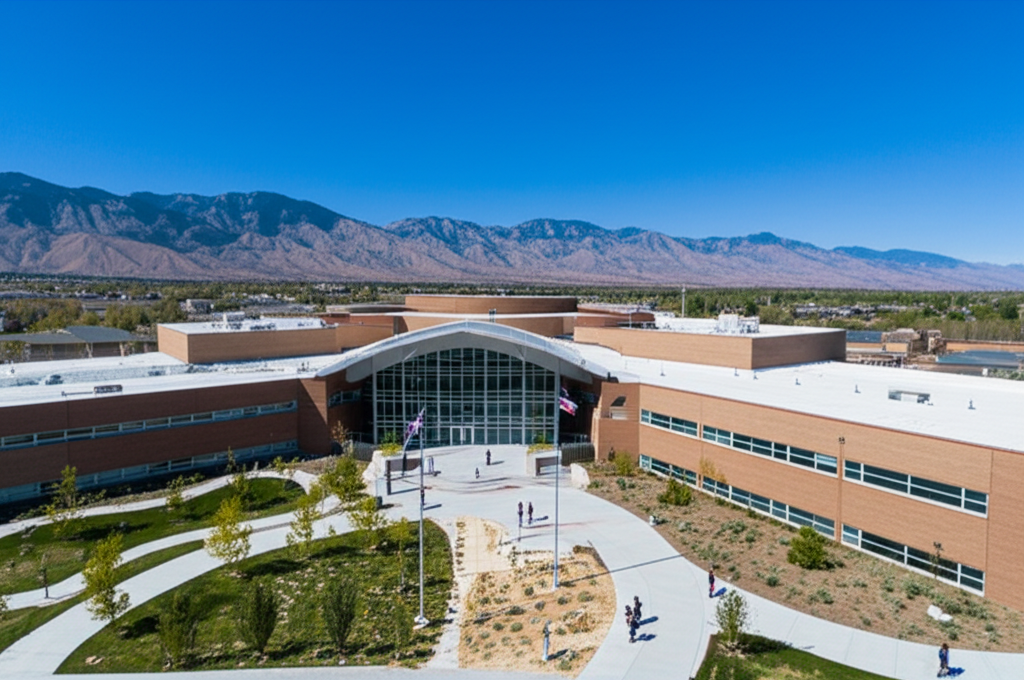 Generate a high-quality, relevant image prompt for an article about: Utah’s Biggest High School: Stu