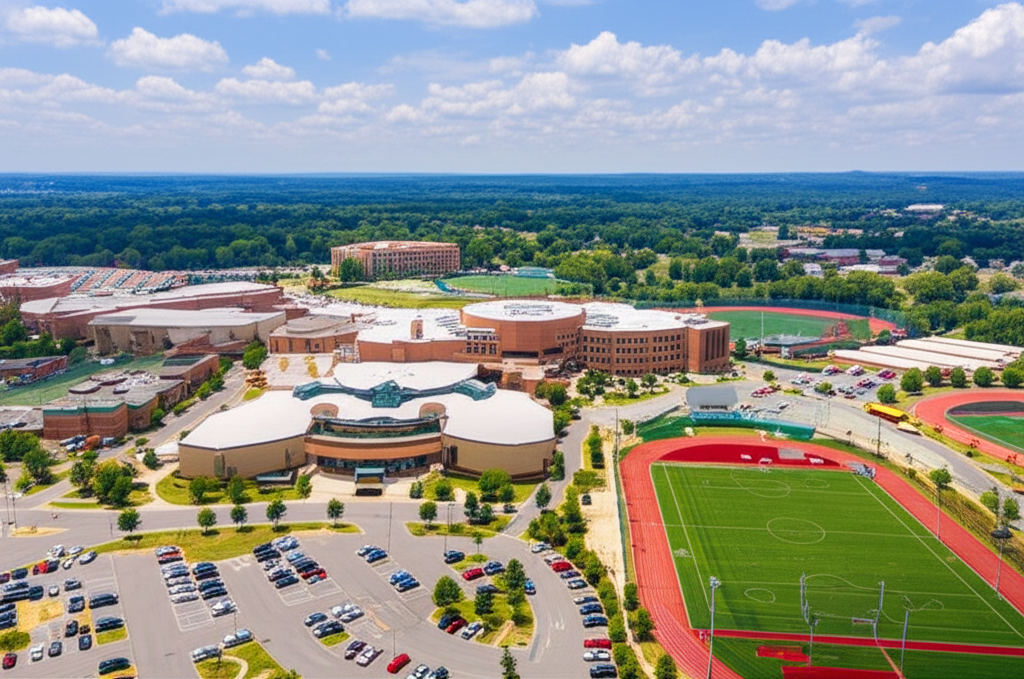 Generate a high-quality, relevant image prompt for an article about: Biggest High School Virginia: S