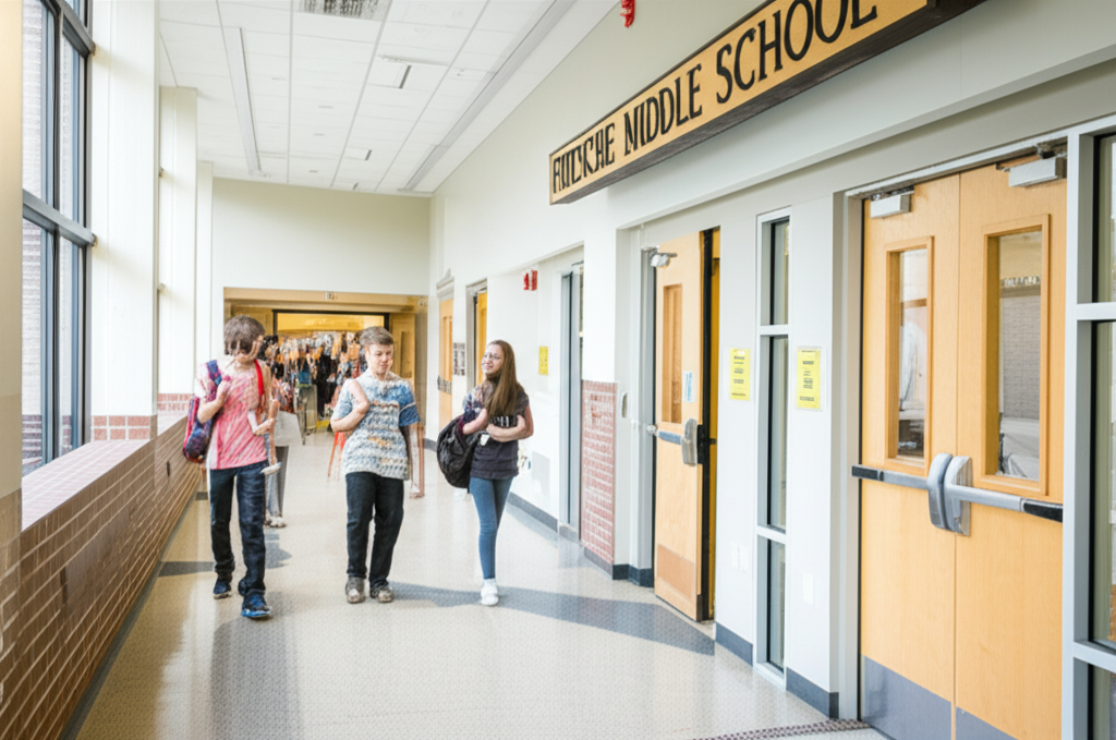 Generate a high-quality, relevant image prompt for an article about: Fritsche Middle School: Best Ch