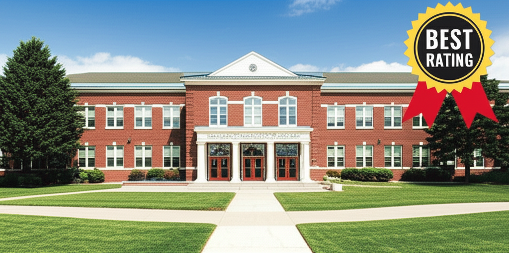 Generate a high-quality, relevant image prompt for an article about: Arlington High School Rating: B