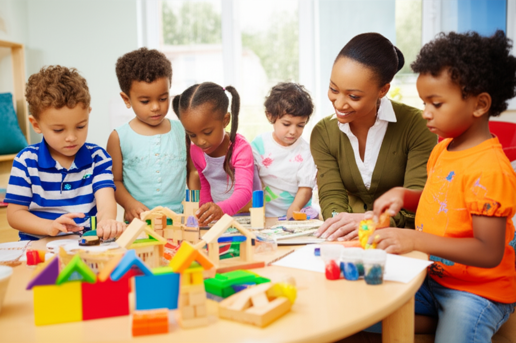 Generate a high-quality, relevant image prompt for an article about: Military Road Early Learning: B