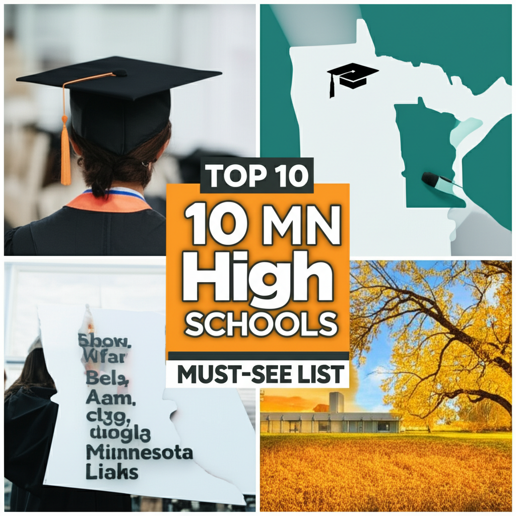 Generate a high-quality, relevant image prompt for an article about: Top 10 MN High Schools: Must-Se