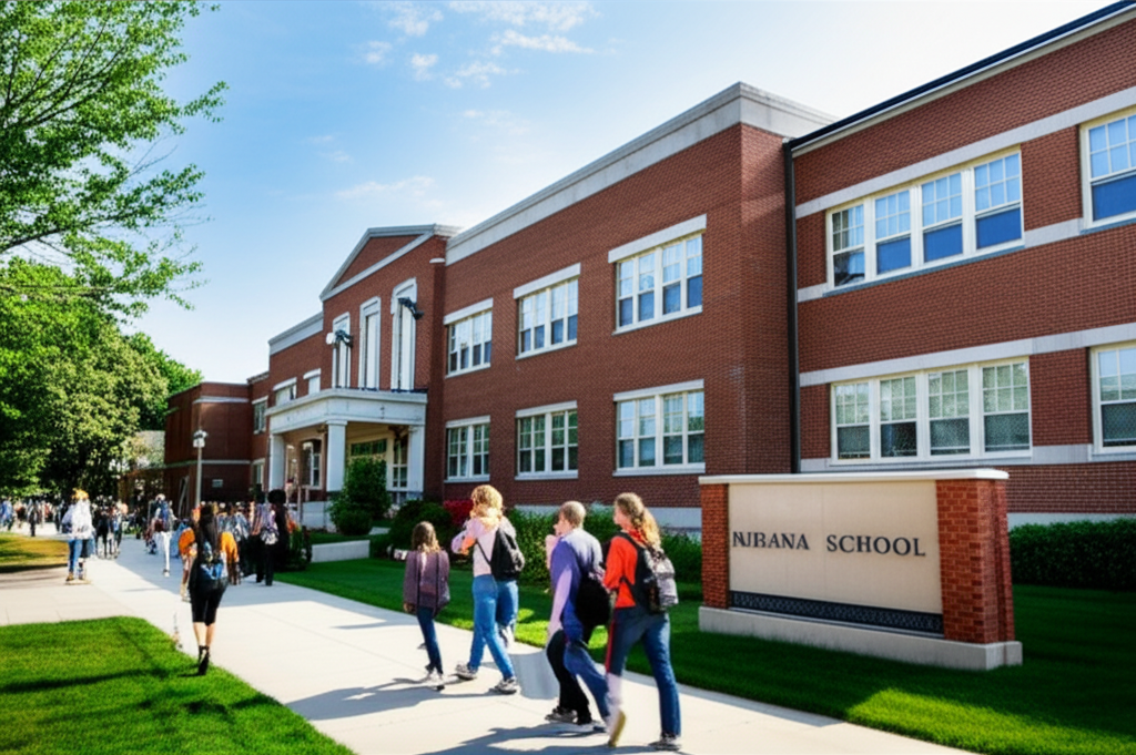 Generate a high-quality, relevant image prompt for an article about: Indiana’s Largest Schools: Best