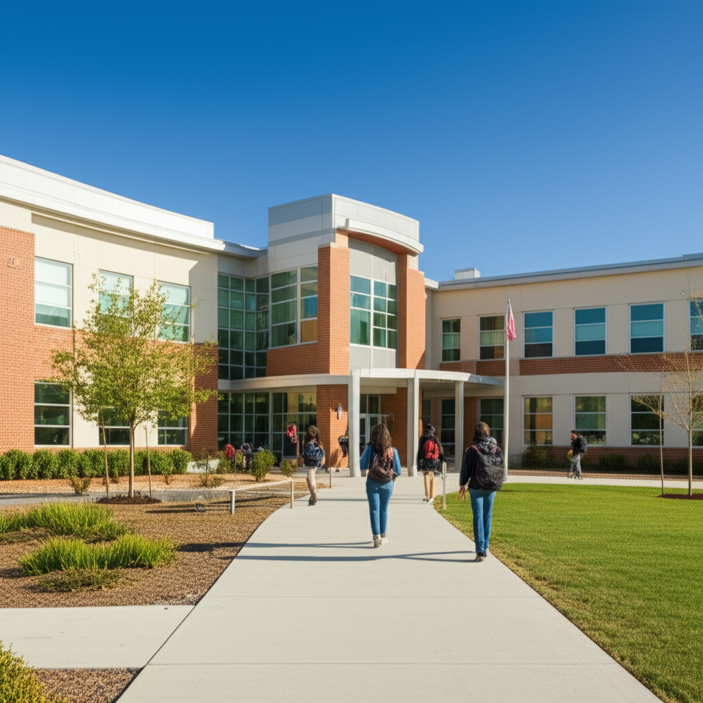 Generate a high-quality, relevant image prompt for an article about: Jehue Middle School Reviews: Be