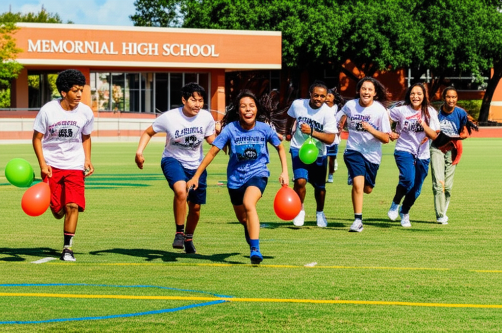 Generate a high-quality, relevant image prompt for an article about: Memorial High Schools Houston T