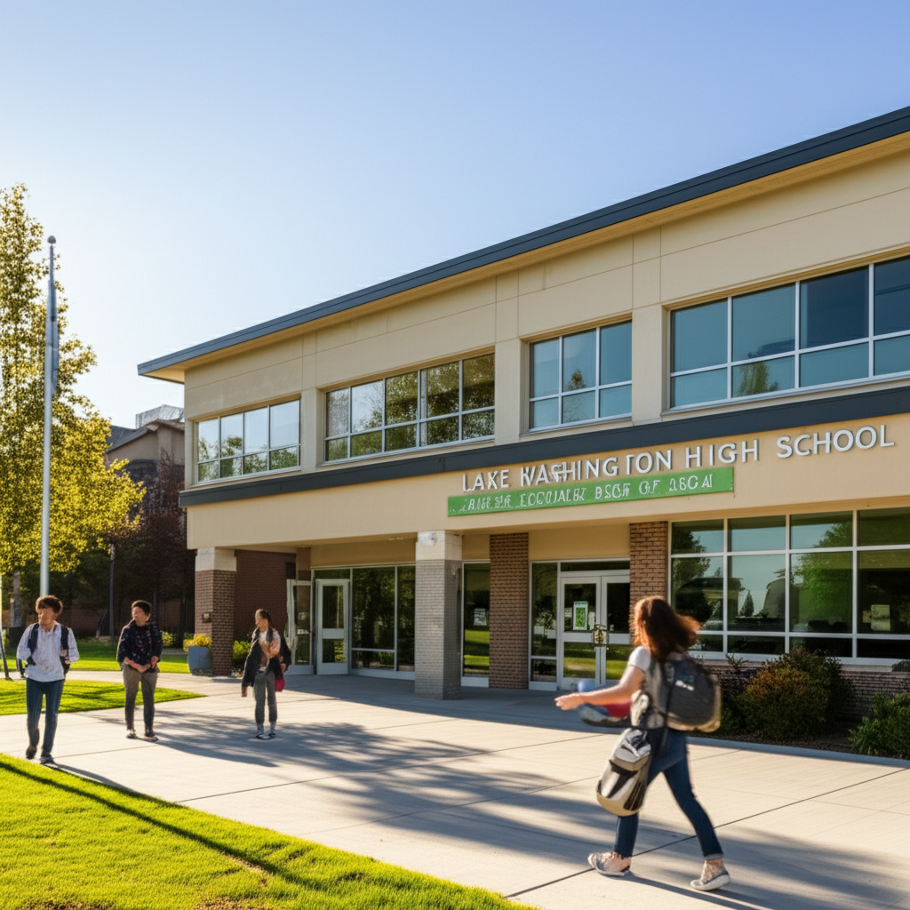 Generate a high-quality, relevant image prompt for an article about: Lake Washington High Ranking: B