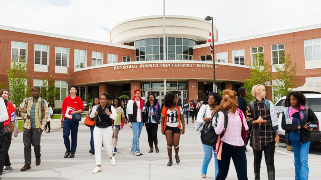 Generate a high-quality, relevant image prompt for an article about: Maryland’s Largest High Schools