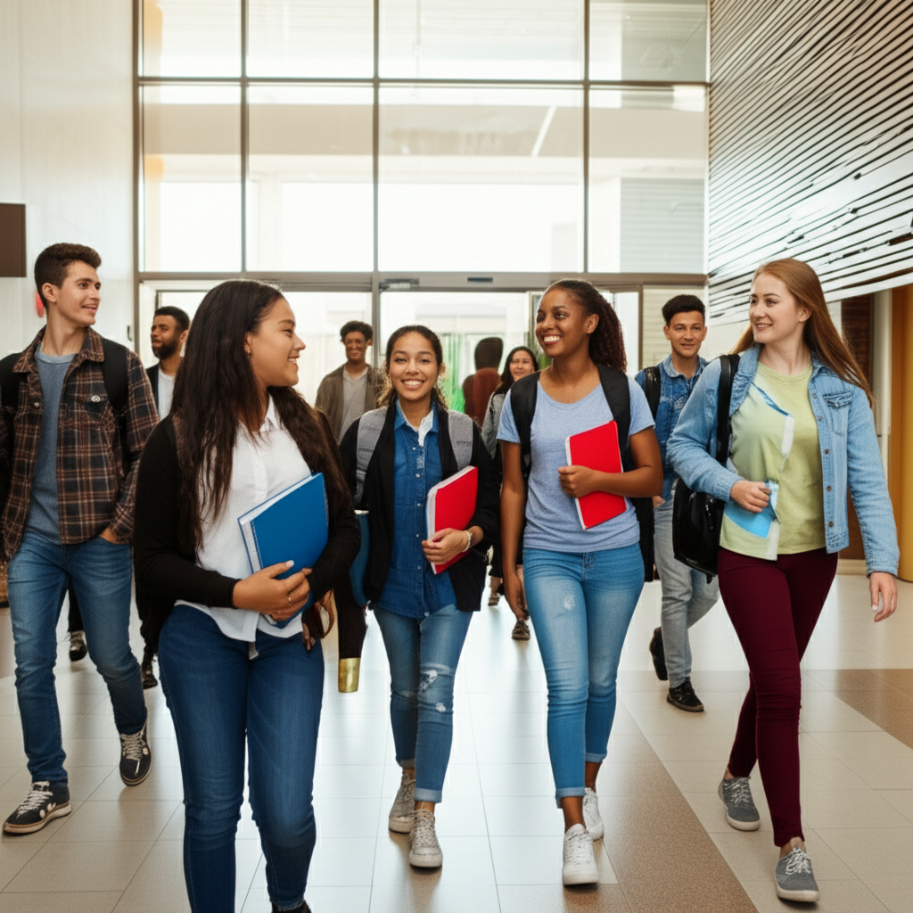 Generate a high-quality, relevant image prompt for an article about: Georgia’s Largest High Schools: