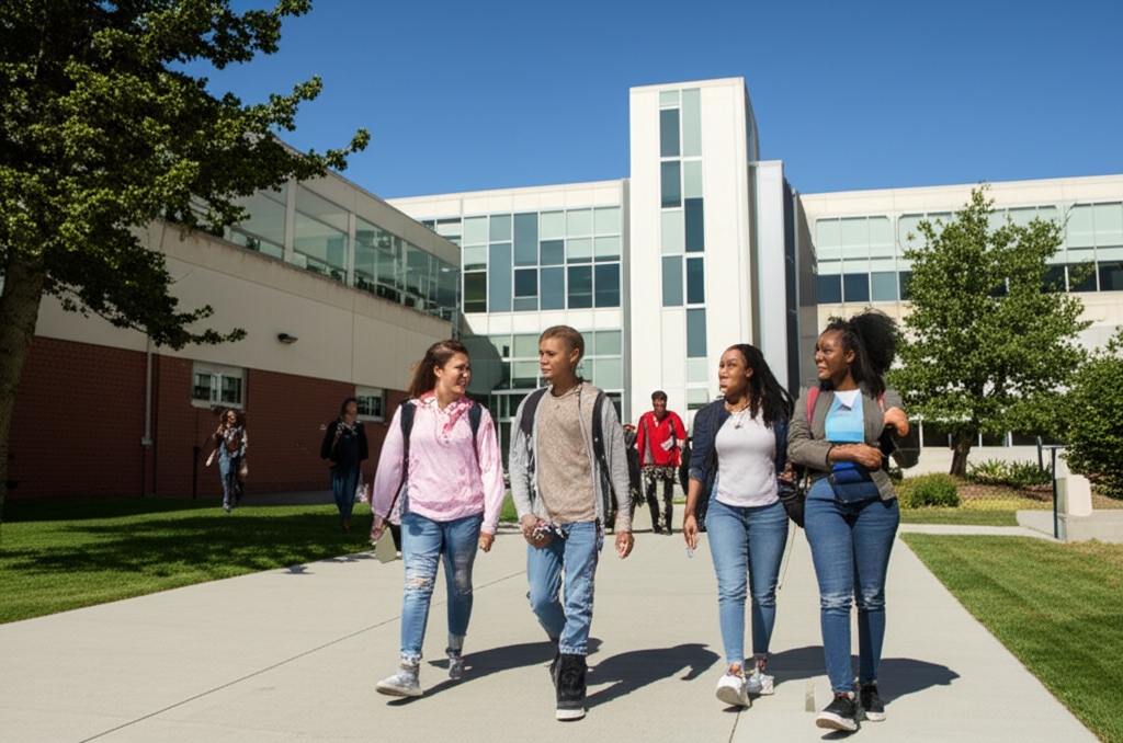 Generate a high-quality, relevant image prompt for an article about: Largest WA High Schools: Top Pi