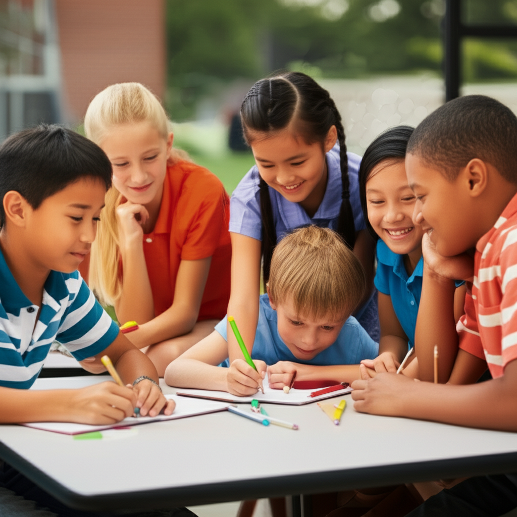 Generate a high-quality, relevant image prompt for an article about: Best Virginia Elementary School