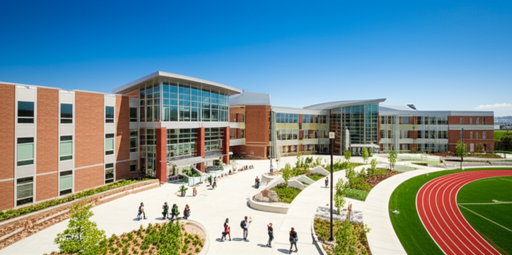 Generate a high-quality, relevant image prompt for an article about: Largest High School Utah: Best