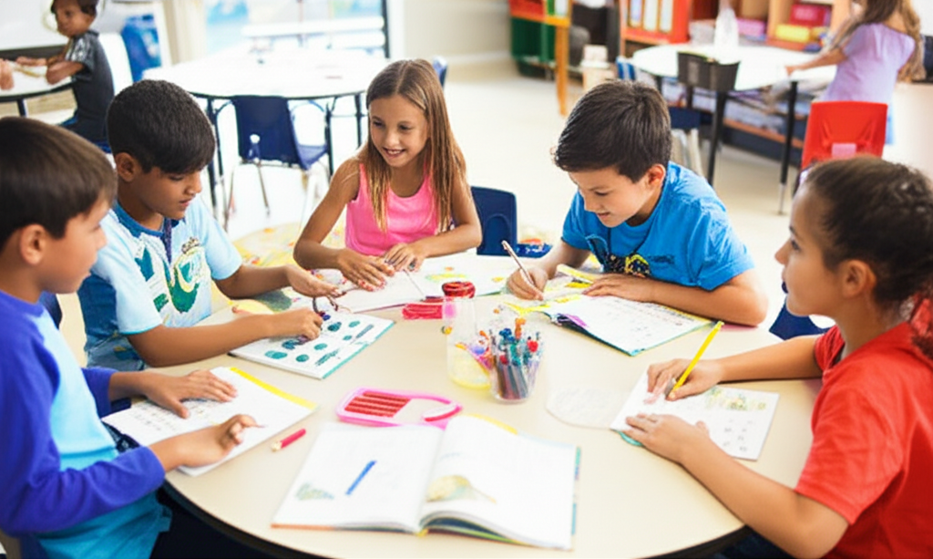 Generate a high-quality, relevant image prompt for an article about: Top Ten CA Schools: Best Elemen