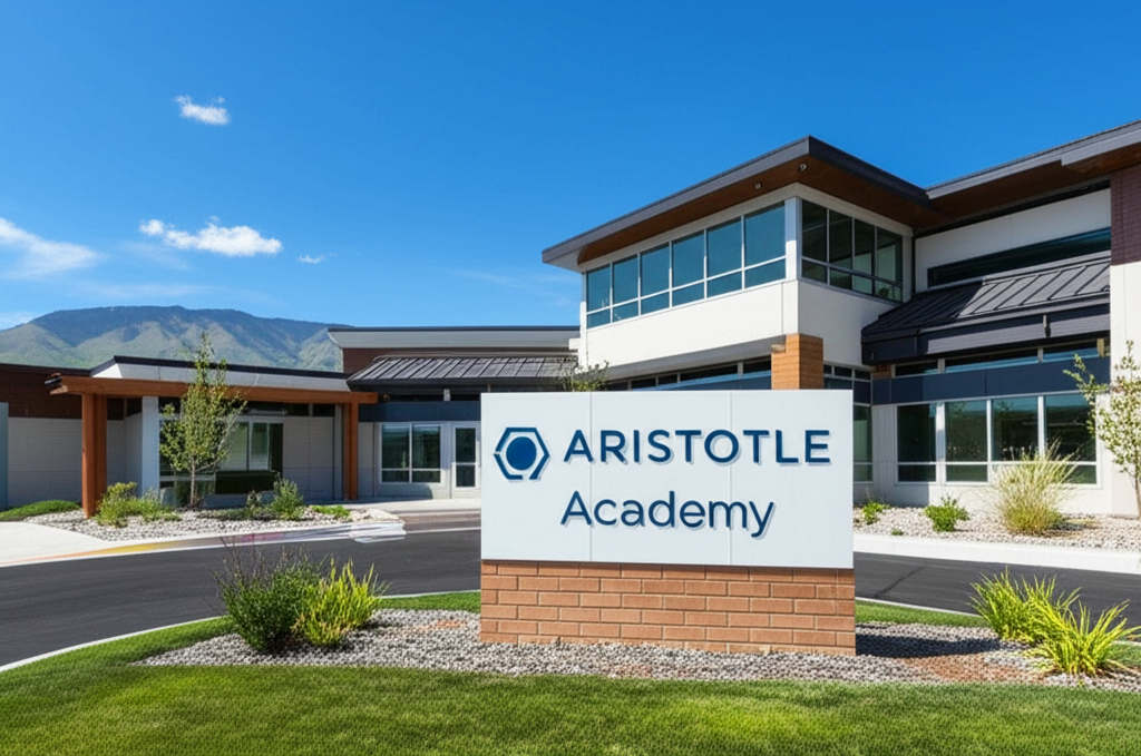 Generate a high-quality, relevant image prompt for an article about: Aristotle Academy American Fork