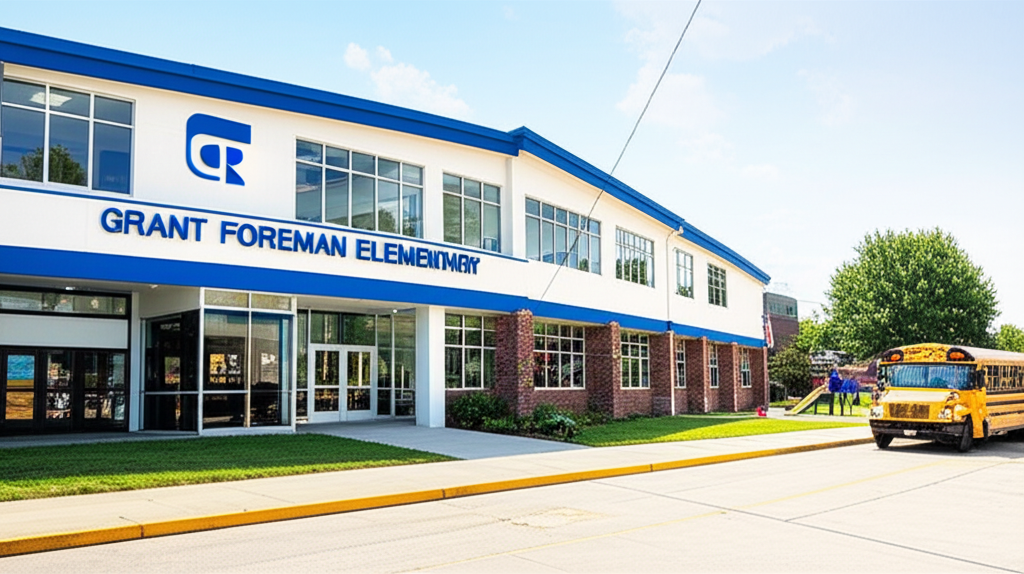 Generate a realistic, eye-catching featured image for a blog post about Grant Foreman Elementary: Be