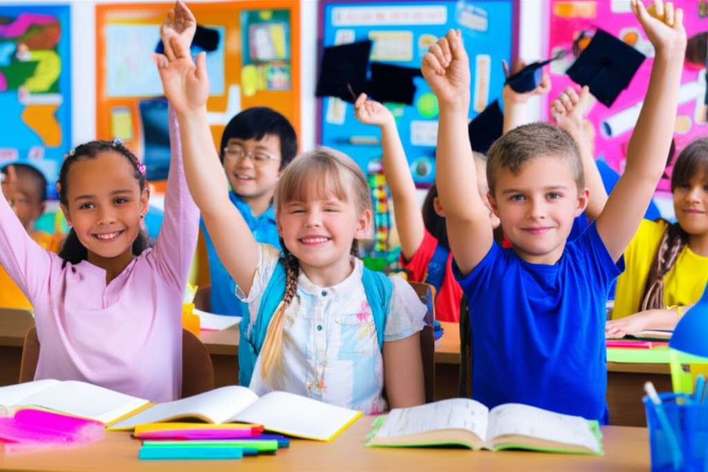 Generate a realistic, eye-catching featured image for a blog post about Top Virginia Elementary Scho