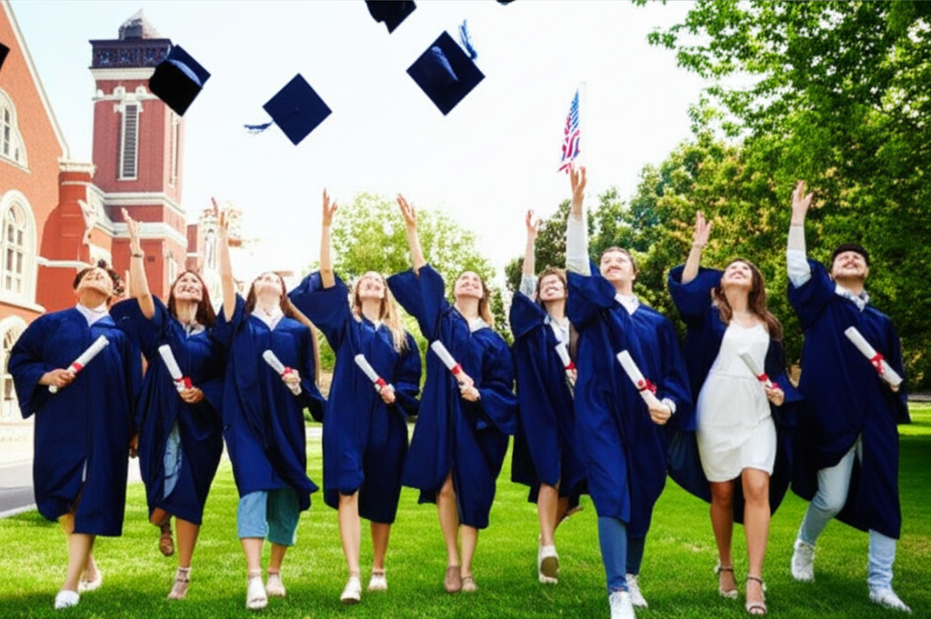 Generate a realistic, high-quality featured image for a blog post about Largest CA Schools: Stunning