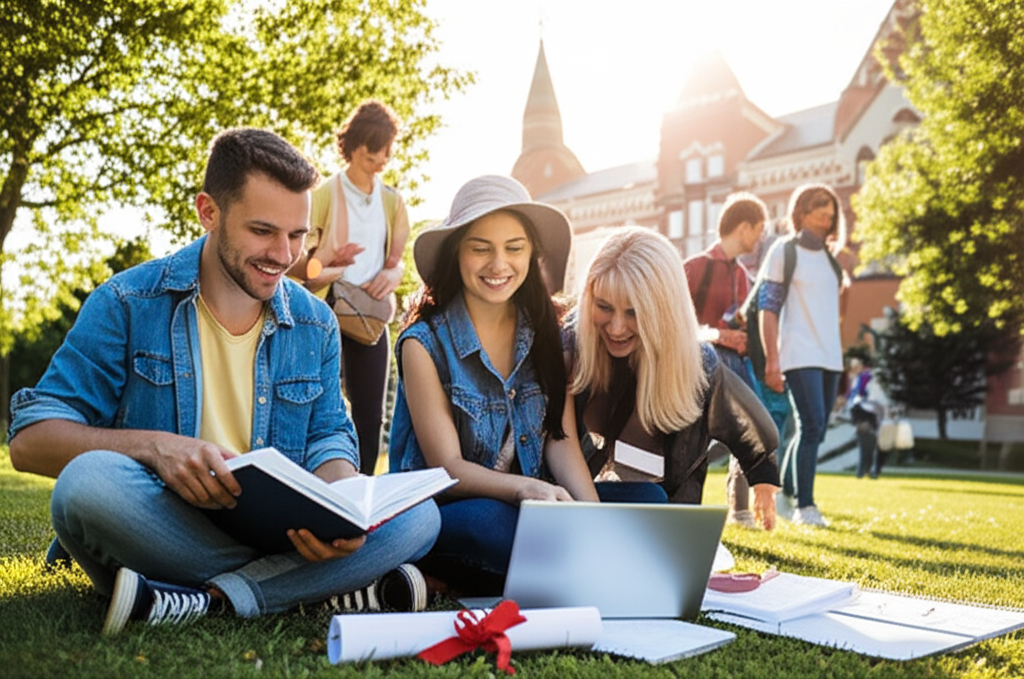 Generate a realistic, high-quality featured image for a blog post about Diverse School District: Stu